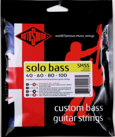 Rotosound Solo Bass 55 Hybrid Bass Guitar Strings
